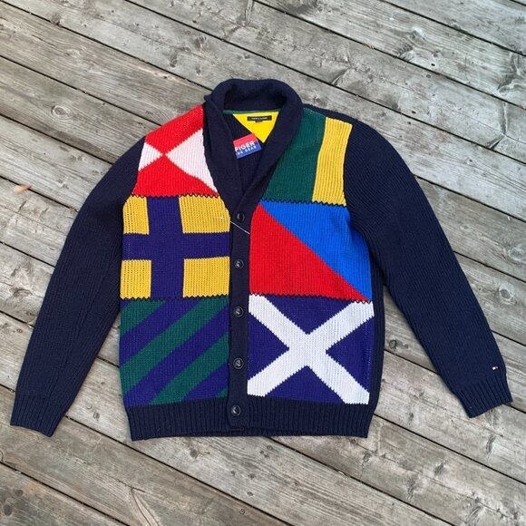 BRAND NEW Tommy Hilfiger Wool Cardigan Sweater XXL - Picture 2 of 13